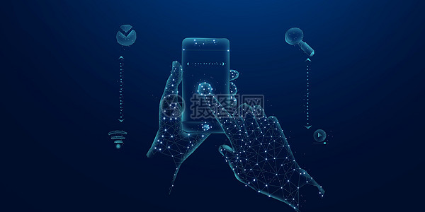 智能手機科技背景