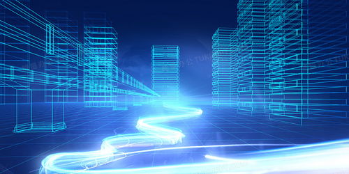 藍(lán)色光感智能科技創(chuàng)意抽象背景背景圖片素材免費(fèi)下載 熊貓辦公