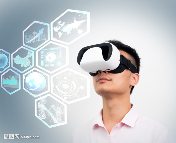 智能虛擬現實科技商務男士體驗VR